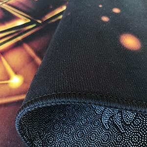 Czarny dywan w designerskie wzory - Eglam 6X