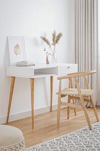 Białe skandynawskie biurko - Elara 5X