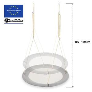 Huśtawka bocianie gniazdo HyperMotion - średnica 100 cm, kolor szary