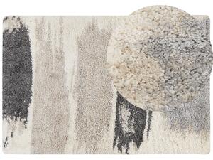 Dywan czarno-szary długie włosie abstrakcyjny wzór 200 x 300 cm Martuni Beliani
