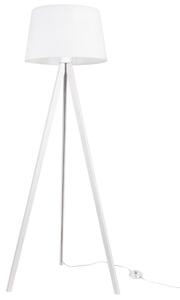 Lampa podłogowa trójnóg biały Light Home LH Gaja 1xE27 44cm abażur stożek biały