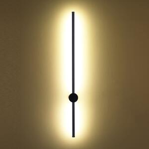 Ścienna lampa minimalistyczna Sparo LED 8W stick czarna
