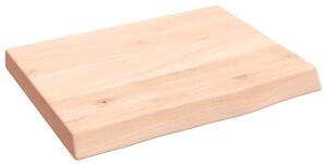 Półka, 40x30x(2-4) cm, surowe lite drewno dębowe