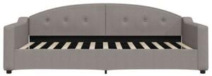 Sofa z funkcją spania, kolor taupe, 100x200 cm, obita tkaniną