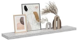 Półka ścienna, szarość betonu, 120 x 23,5 x 3,8 cm, mdf