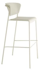 Krzesło barowe Lisa 75cm białe Outlet