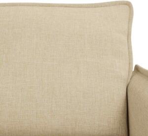 ModuÅowa kanapa nowoczesna kremowa z metalowÄ ramÄ i ergonomicznym designem