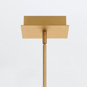 Lampa wisząca nowoczesna złota podłużna 114 cm do salonu jadalni nad stół panele LED 74W CAMENO Quintiesse
