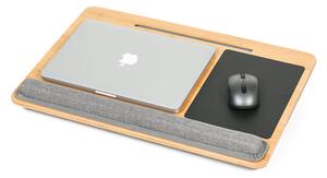 Podkładka pod laptopa z miejscem pod mysz i podkładką pod nadgarstek