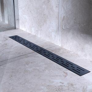Bravat Black Matt Line Steel odpływ liniowy 60 cm czarny mat BLACKMATTLINESTEELDRAIN60