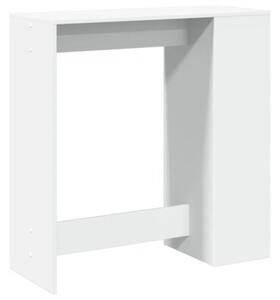 Stolik barowy z przegrodami, biały, 101x40x103,5 cm