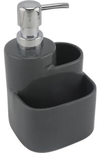 Kuchinox Abby dozownik do płynu 330 ml stojący ciemnoszary AMP001M