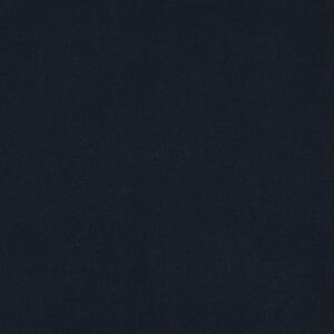 Minimalistyczny szezlong leżanka lewostronna welurowa ciemnoniebieska Le Crau Beliani