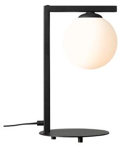 Czarna lampa stołowa Zac kula balls stojąca na komodę