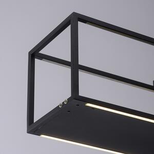 Designerska lampa wisząca czarna z diodą LED i ściemniaczem dotykowym - Jitske Oswietlenie wewnetrzne