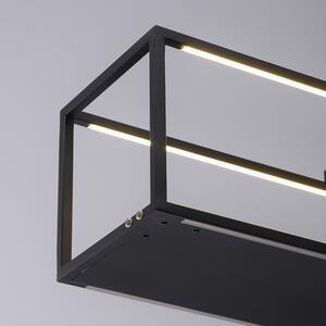 Designerska lampa wisząca czarna z diodą LED i ściemniaczem dotykowym - Jitske Oswietlenie wewnetrzne