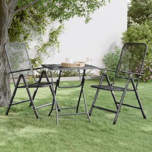 Stół ogrodowy, 60x60x72 cm, antracytowy, metalowa siatka