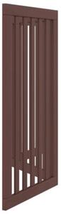 Składana bramka dla psa, 3 panele, brąz, 150 cm