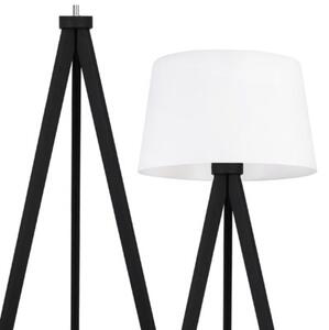 Lampa podłogowa trójnóg czarny Light Home LH Gaja 1xE27 44cm abażur stożek biały