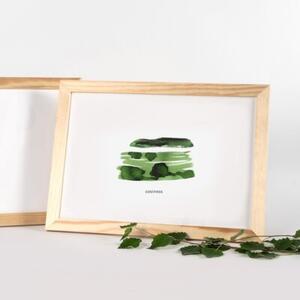 Ramka na zdjęcia 21x29,7 cm A4 z drewna surowego sosnowa ramka DIY FRAMAI®