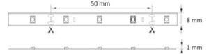 Taśma LED 12V 5m IP20 ~4500K 1050lm 10W 314383 Polux
