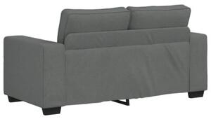Sofa 2-osobowa ciemnoszara 160x77x82 cm tkanina