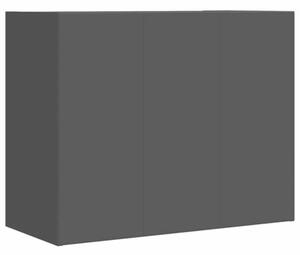 Szafka wisząca, czarna, 75x35x60 cm, materiał drewnopochodny