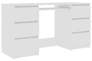 Biurko, biaÅe, 140x50x77 cm, materiaÅ drewnopochodny