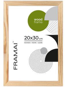 Ramka na zdjęcia 20x30 cm z drewna surowego sosnowa ramka DIY FRAMAI®