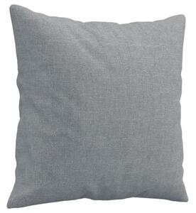 Sofa 2-osobowa z poduszkami, jasnoszara, 120 cm, tkanina