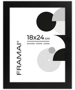 Czarna ramka na zdjęcia w rozmiarze 18x24 cm FRAMAI®