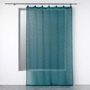 Niebieska firanka z woalu 140x240 cm Linka – douceur d'intérieur