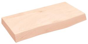 Półka, 60x30x(2-6) cm, surowe lite drewno dębowe
