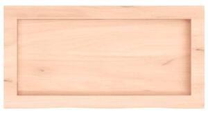 Półka, 60x30x(2-6) cm, surowe lite drewno dębowe