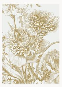 Tapeta z włókna szklanego Engraved Flowers