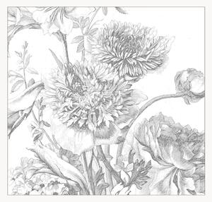 Tapeta Engraved Flowers