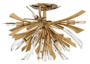Lampa sufitowa oksydowany złoty Vida 9xE14x40W Quintiesse