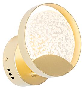 Design wandlamp goud incl. LED - Patrick Oswietlenie wewnetrzne