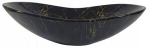 Umywalka nablatowa Estiva FABA Marmo Black Gold marmur czarna złote żyłki 60,5x30x16 cm 1 szt
