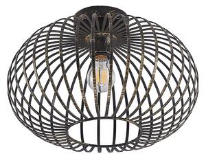 Lampa Sufitowa Lindby, Rosalea, ściemnialny, czarny, salon, metal, nowoczesny