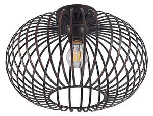 Lampa Sufitowa Lindby, Rosalea, ściemnialny, czarny, salon, metal, nowoczesny