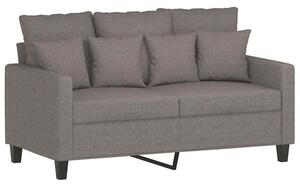 Sofa 2-osobowa, kolor taupe, 120 cm, tapicerowana tkaninÄ