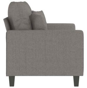 Sofa 2-osobowa, kolor taupe, 120 cm, tapicerowana tkaninÄ