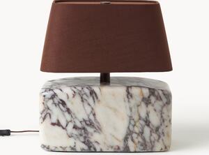 Lampa stołowa z podstawą z marmuru Calacatta Viola Maleo