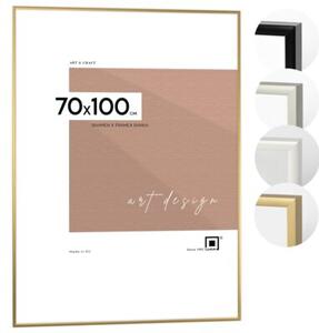 Ramka na zdjęcia 70x100 cm aluminiowa złota ramka do zdjęć 100x70 cm LUCA®