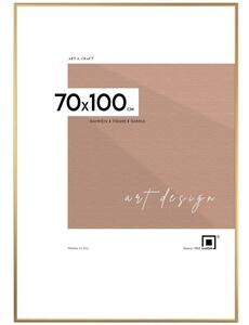 Ramka na zdjęcia 70x100 cm aluminiowa złota ramka do zdjęć 100x70 cm LUCA®