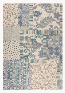Ręcznie tuftowany dywan z wełny z krótkim włosiem Eloise Patchwork