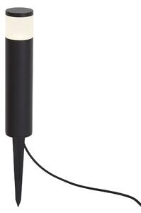Nowoczesna zewnętrzna lampa typu bollard 12V czarna z LED IP65 - Voltaire Palo