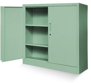 Szafka metalowa BEATA, 900 x 930 x 400 mm, Fresh Style: pastelowy zielony
