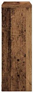 Półka ścienna, stare drewno, 45x16x45 cm